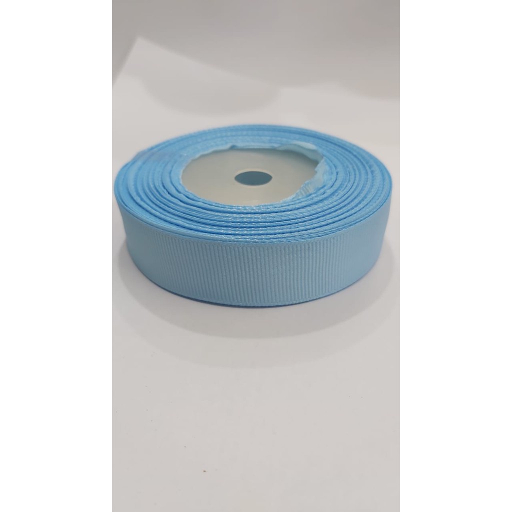 

Grossgrain 2cm biru muda panjang 20 yard