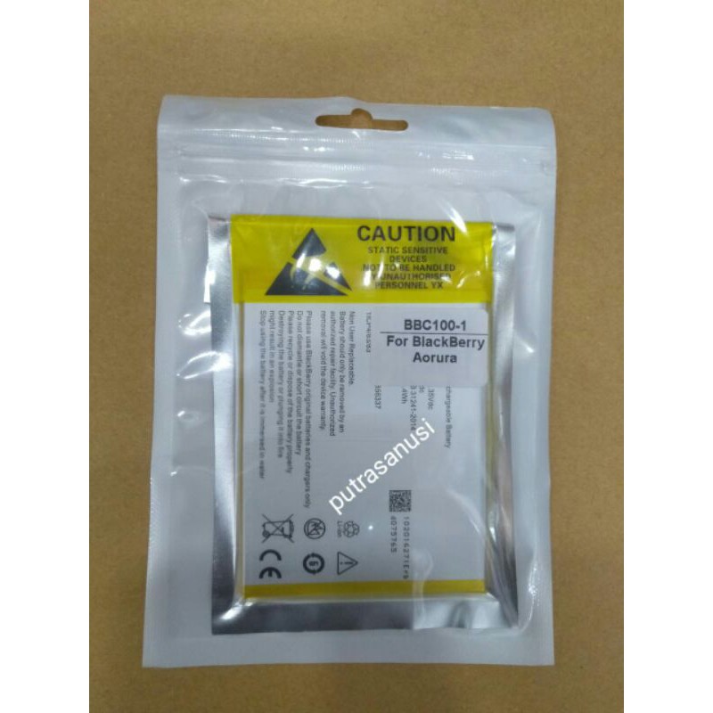 Baterai BB Aurora / Blackberry Aurora / BBC100-1 Original 100%