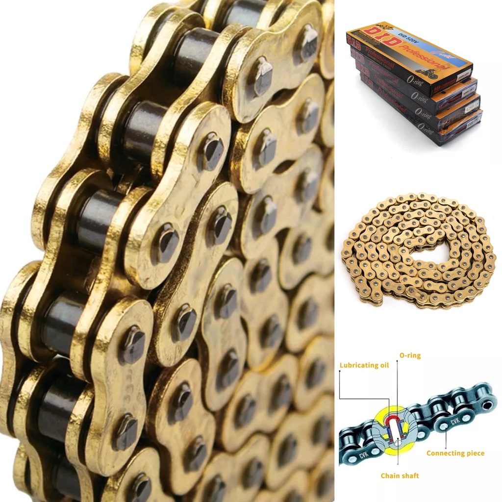 RANTAI 428 mata 130L HD Gold Rantai Rante 428 HPO rante rantei  gear gir RANTAI DID