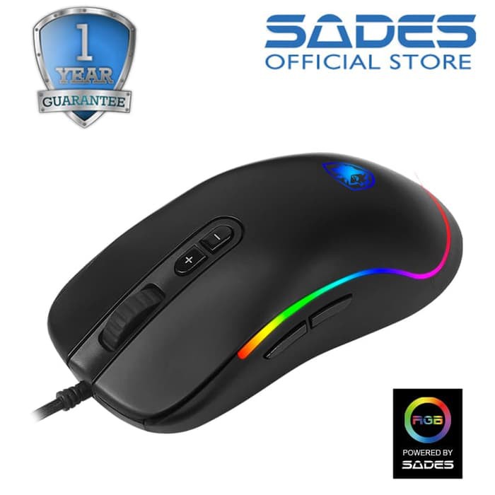 MOUSE SADES REVOLVER (RGB ILLUMATION)