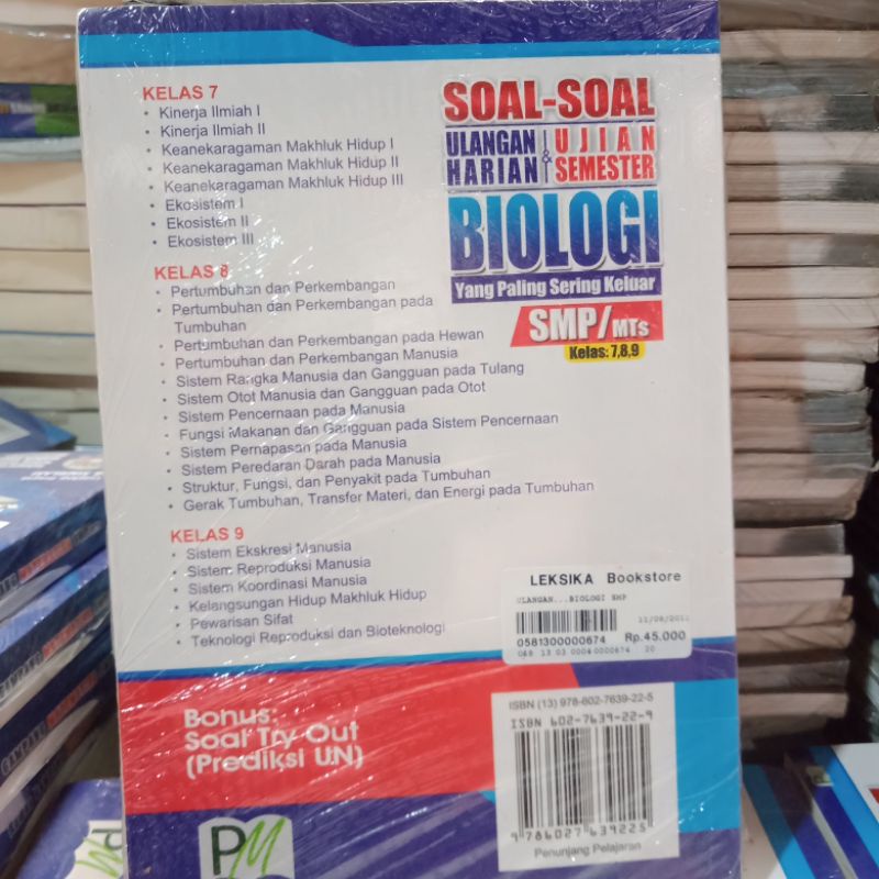 soal-soal ulangan harian dan ujian semester biologi-1