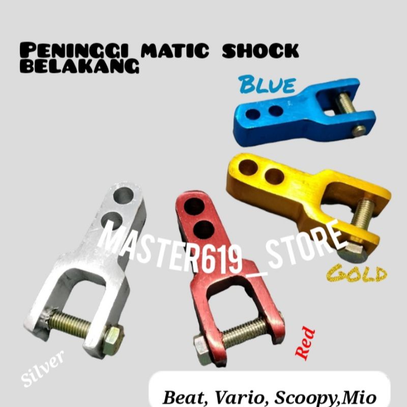 Peninggi Shock Belakang Motor Matic Murah model ketapel / Universal matic