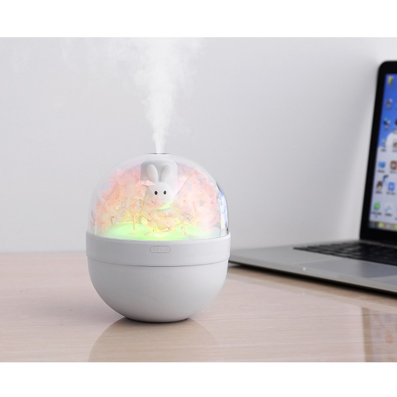 Humidifier Diffuser portable Flower Rabbit 220ml HP019 built in battery wireless