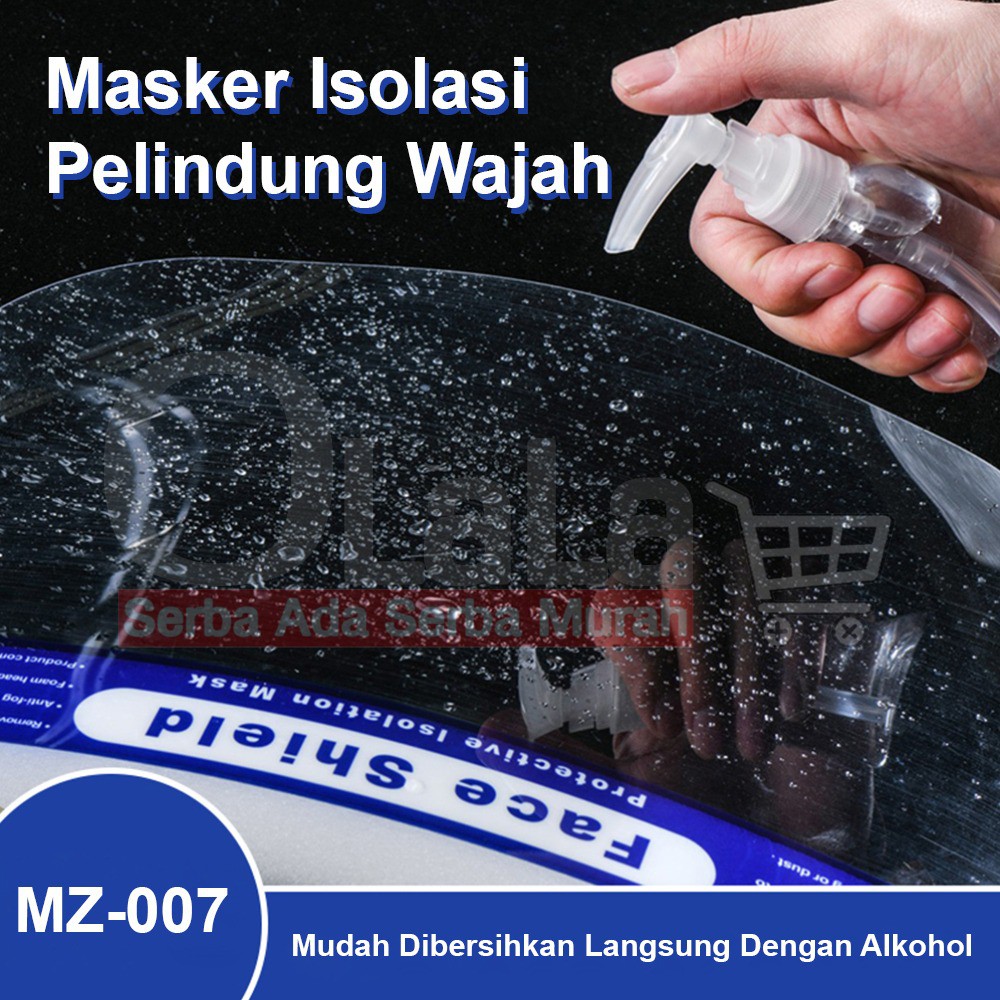 APD Medis Face Shield Safety Pelindung Muka Wajah Kuat Tebal UNIVERSAL MZ-007