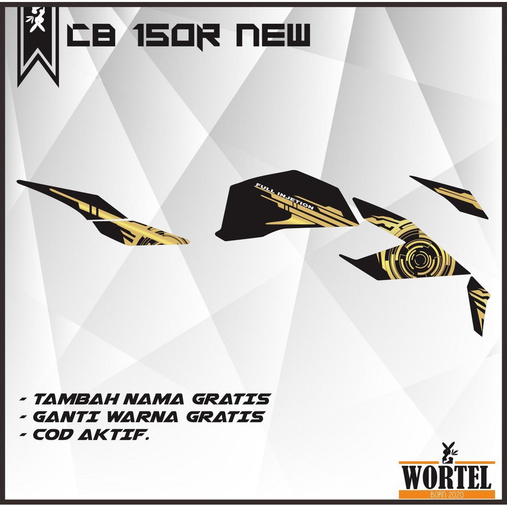 Striping CB150R- Stiker lis Decal Motor CB 150 R Streetfire 2015-2017 Elegant