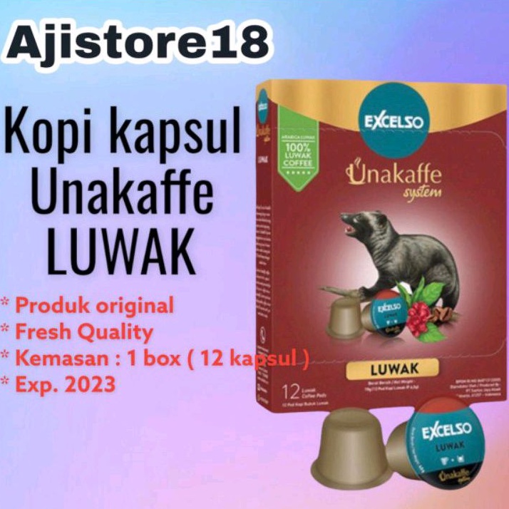 

Kopi Kapsul Excelso Unakaffe Luwak toraja