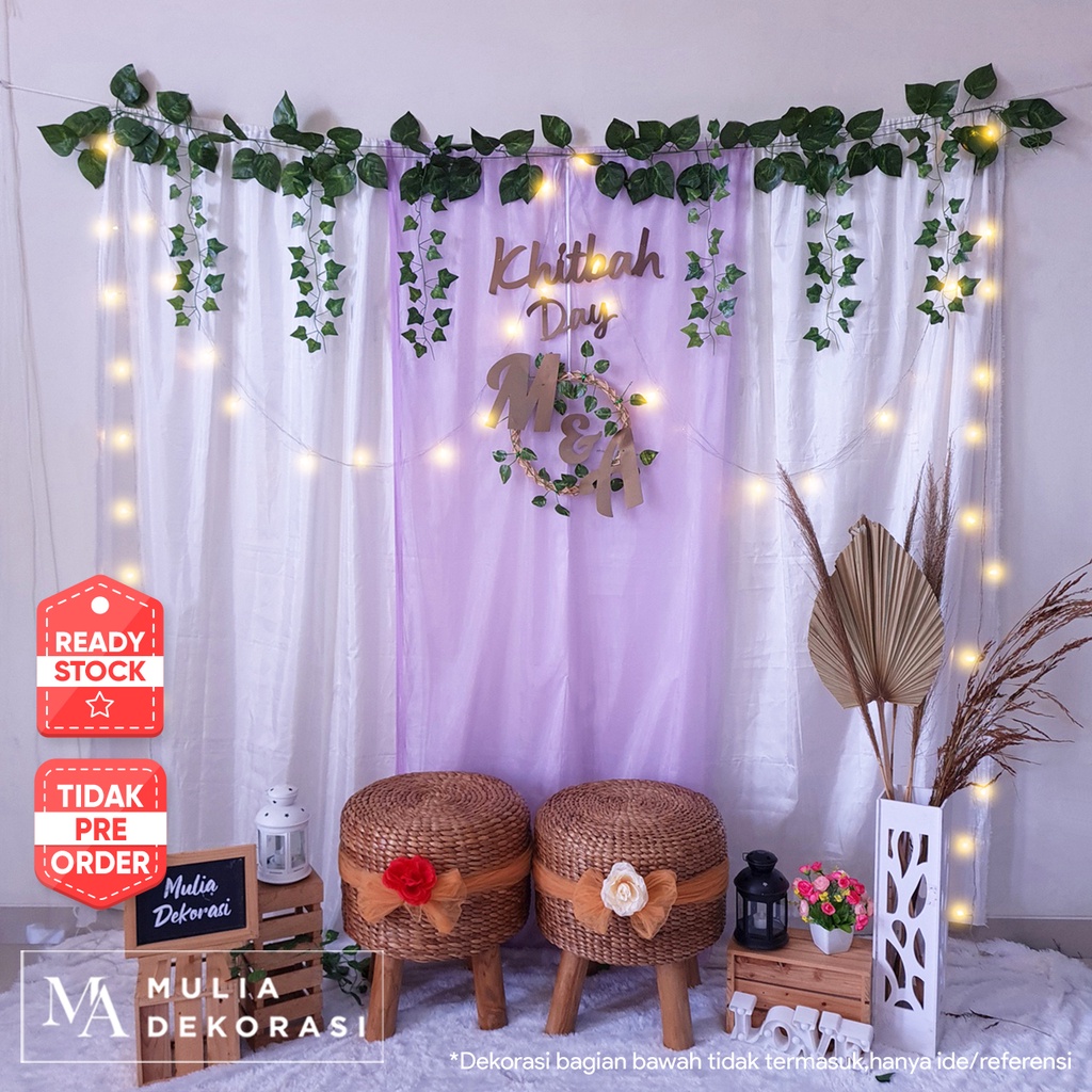 Dekorasi Backdrop Lamaran Nikahan Aqiqah Khitan Background Bekdrop Tunangan Akad Nikah Paket Mulia G