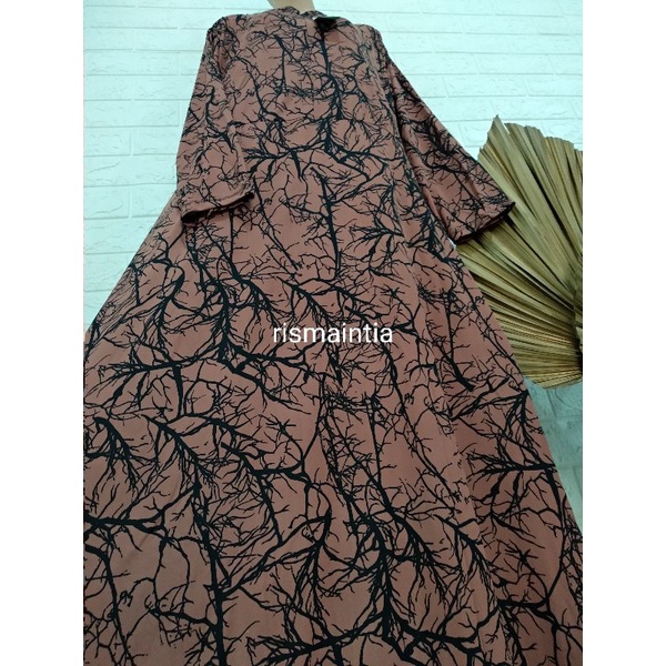 Gamis Hyget Jumbo Sultan Gracia Sabina Gamis Jumbo Termurah-Akar Mocca