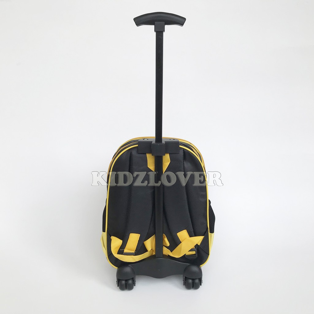 Tas 3D Timbul Koper Ransel Anak Sekolah TK/PAUD Trolley Dorong Troli