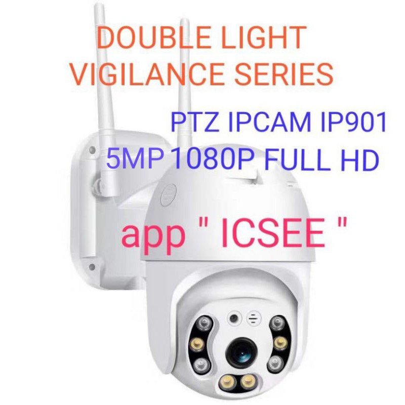 Ip camera wifi outdoor 5mp 1080p ptz speed dome double light