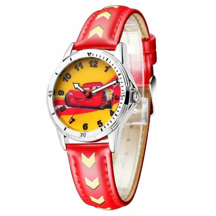 DISNEY MS14101R CARS ORIGINAL JAM TANGAN ANAK  RED