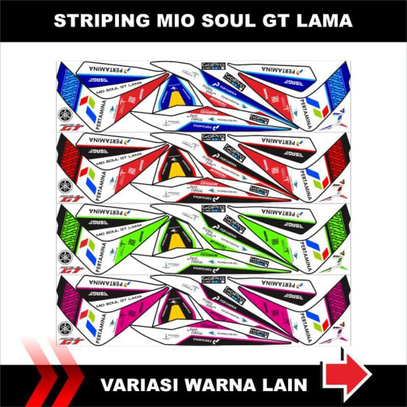 Striping Mio Soul GT/Sticker Variasi Motor Mio Soul GT Mandalika