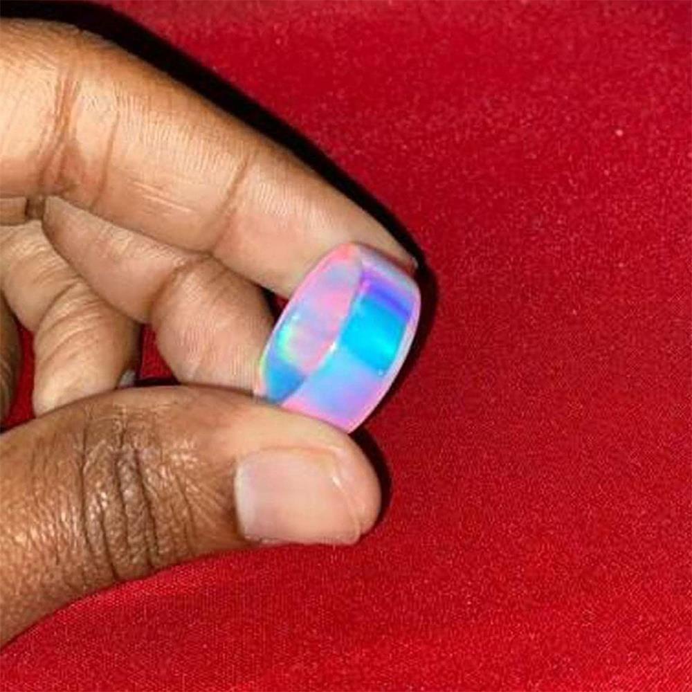 Lily Blue Cincin Akrilik Aksesoris Pesta Hadiah Perhiasan Untuk Wanita Pria Cincin Warna-Warni