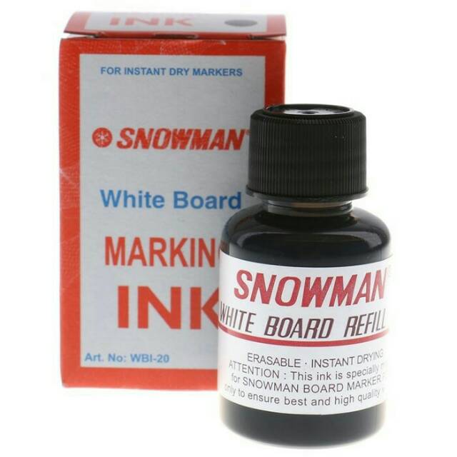 Refil Tinta Spodol Snowman White Board Marker BG12