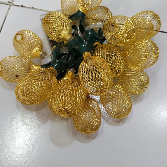 LED PINEAPPLE STRING 1.8M LAMPU hias hawai KABEL LED MOTIF NANAS 1.8 METER