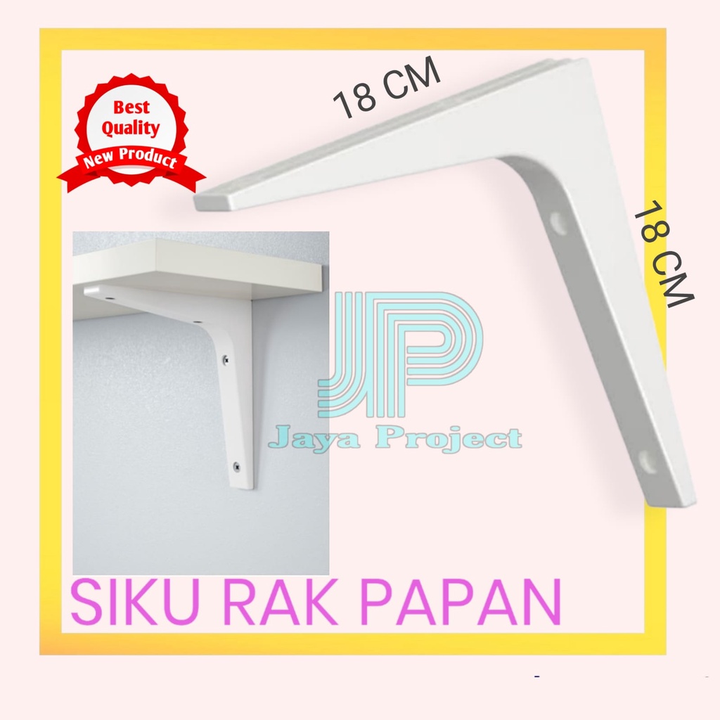 Siku Rak Dinding Untuk Papan Rak Kayu Praktis dan minimalis