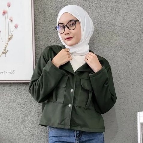 Pro.Coll - Sandra Crop - Jaket Crop Wanita Kekinian