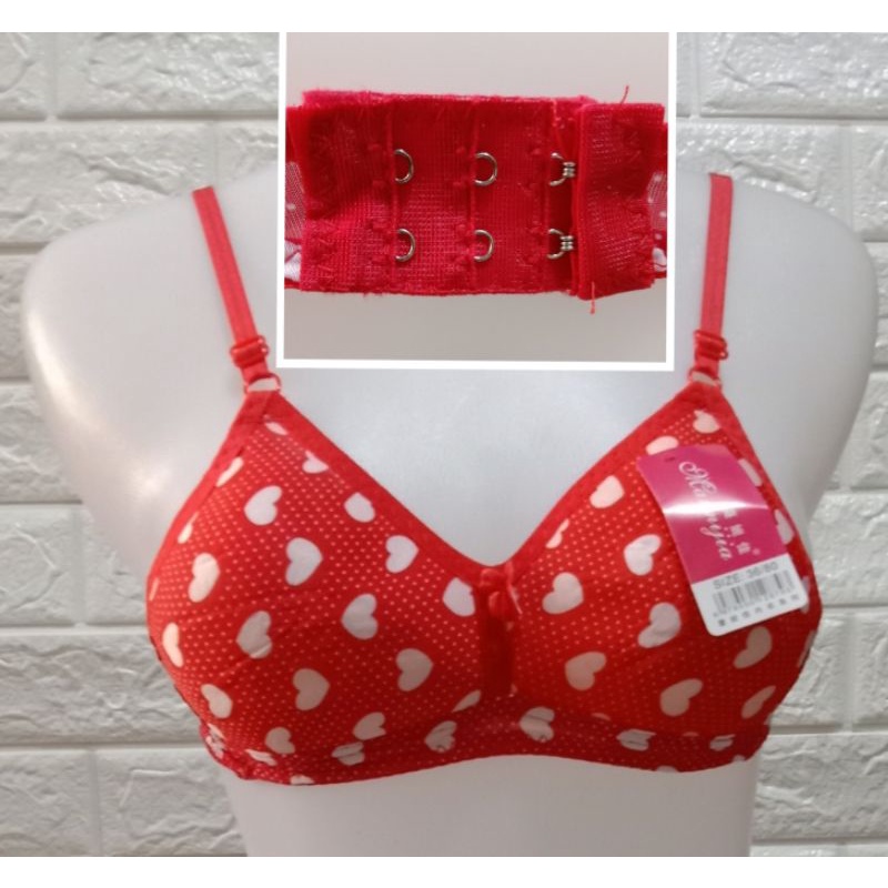 BH Hak 2 676/299 Cup Kecil motif Random BRA ABG /Pelajar /Remaja PAKAI Busa Tanpa Kawat Size 32-38