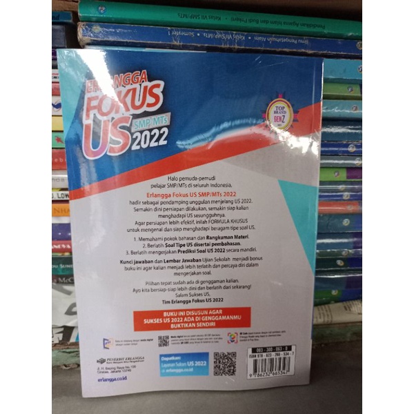 Buku ERLANGGA FOKUS US SMP/MTS 2022-2