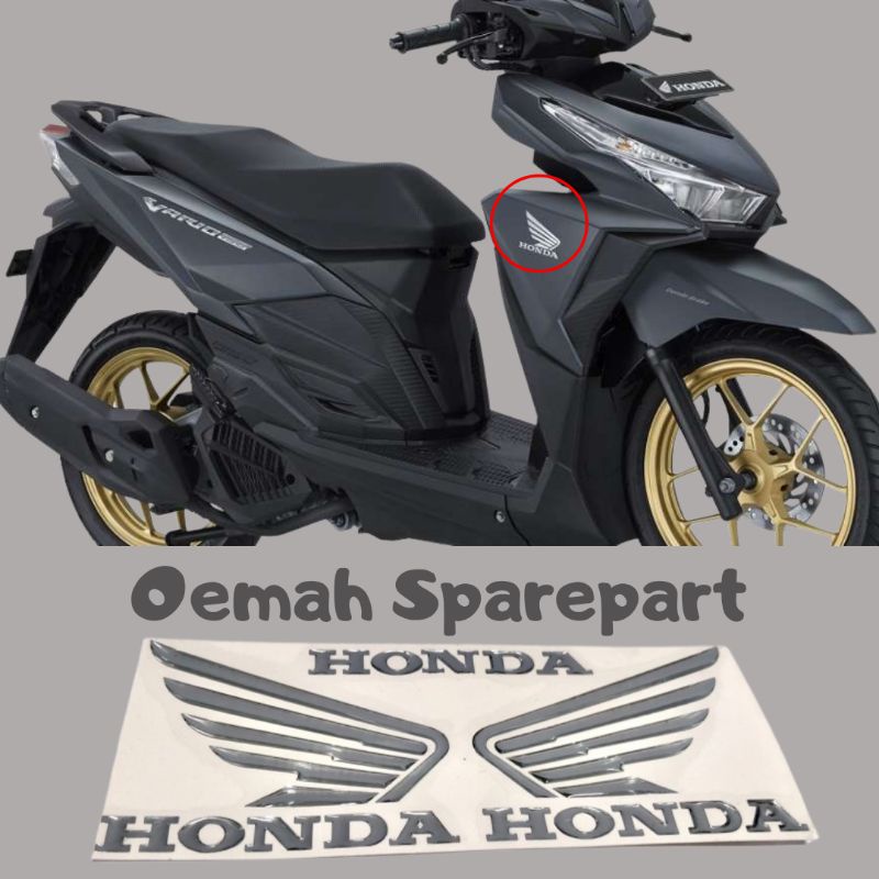(COD) EMBLEM LOGO WING SAYAP VARIO HONDA VARIASI  3D LOGO SAYAP HONDA