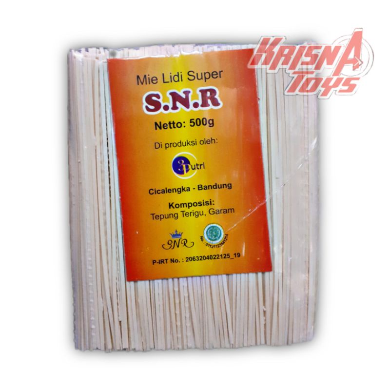 MIE LIDI SUPER ENAK DAN RENYAH/LIDI LIDIAN/MIE LIDI MENTAH 500gr/bungkus