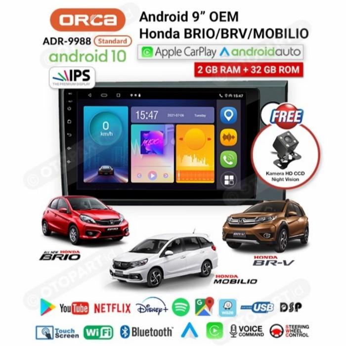 Head Unit Android Oem Brio Honda All New Brio Android Orca Adr-1088