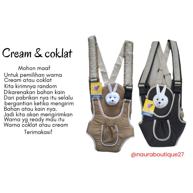 Gendongan bayi depan ransel karakter lucu / Paket hematt 4 in 1/ Gendongan baby / gendongan ring seling / gendongan bayi hipseat / gendongan baby / gendongan ransel boneka termurah