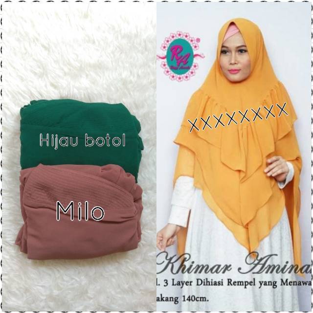 Hijab Jilbab Kerudung Instan Khimar Aminah by Rizky Ananda
