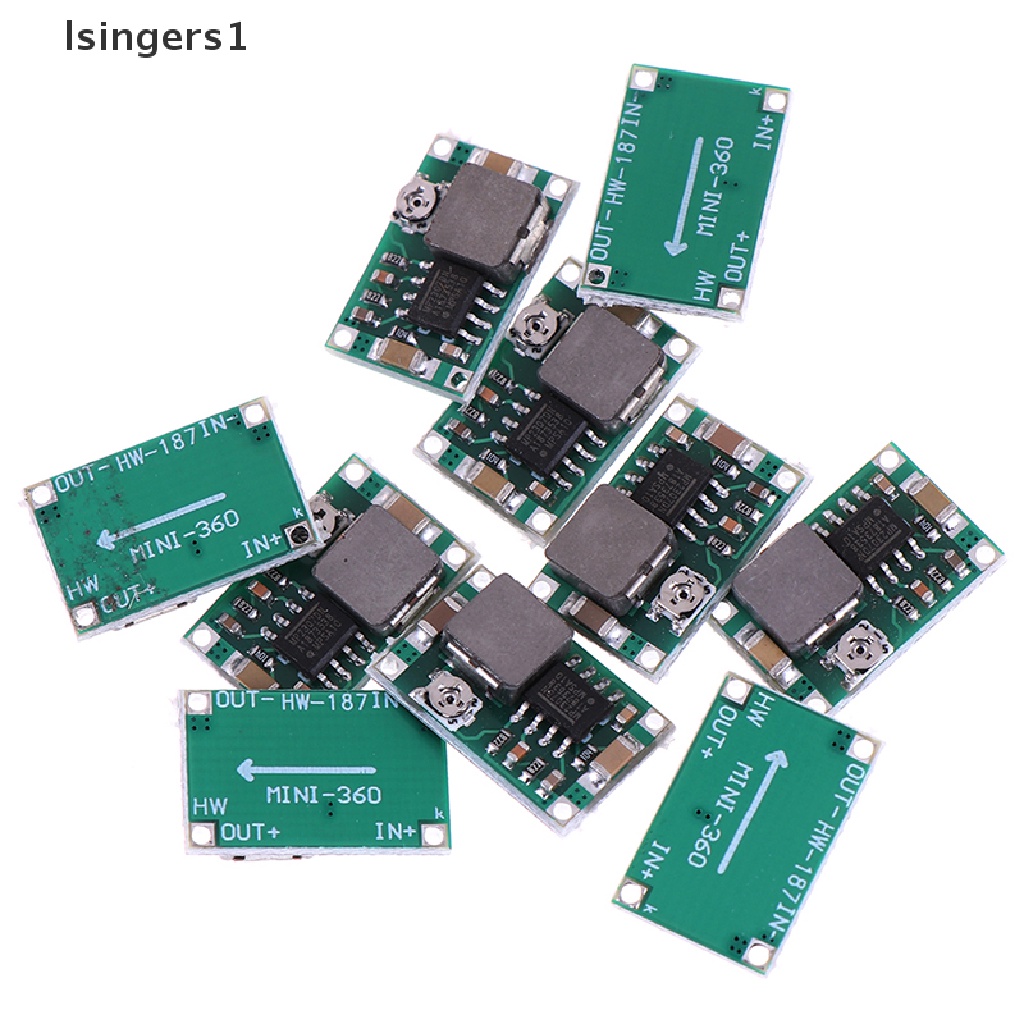 (lsingers1) 10pcs Modul Konverter step down mini 360 dc-dc non-Isolasi