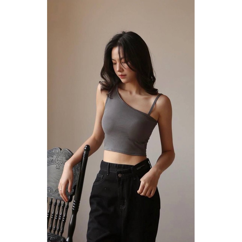 Lovefashion - Atasan Bra Crop Top Dengan Busa Pakaian Wanita Dalaman Cewek Korea Tank Top Dengan Cup Bra56