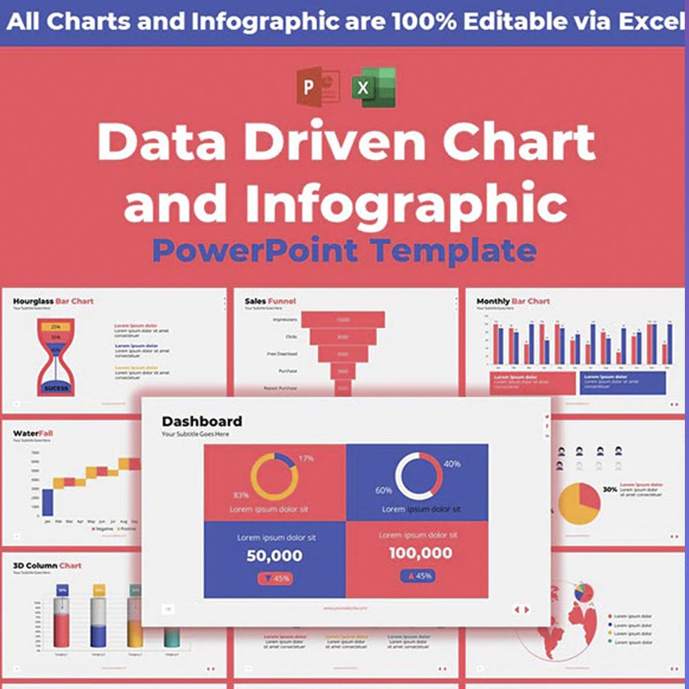 

NS Data Driven Chart and Infographic PowerPoint Template