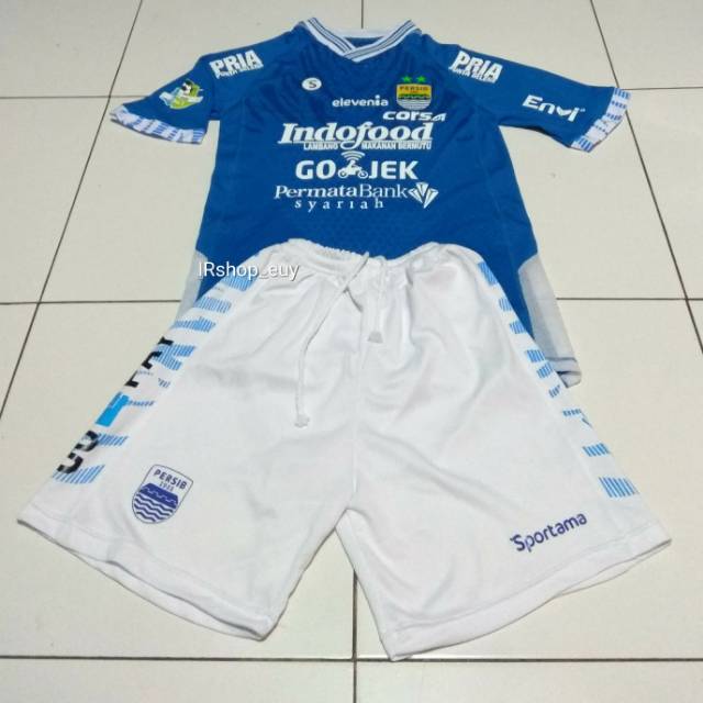 Jersey + celana persib home 2018 - 2019