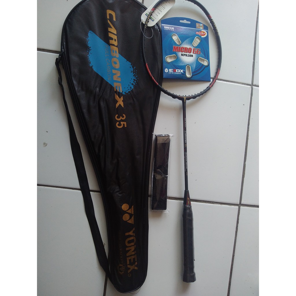 Raket Yonex carbonex 35 bonus senar +tas +grip