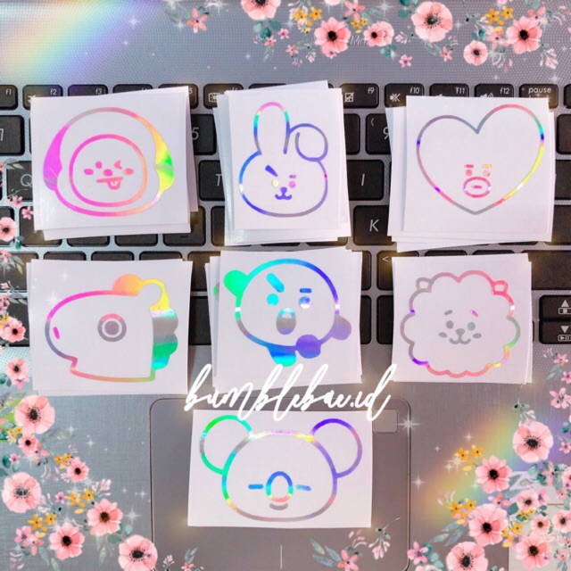 BT21 STIKER HOLOGRAM BTS (HARGA PER 1 PCS)