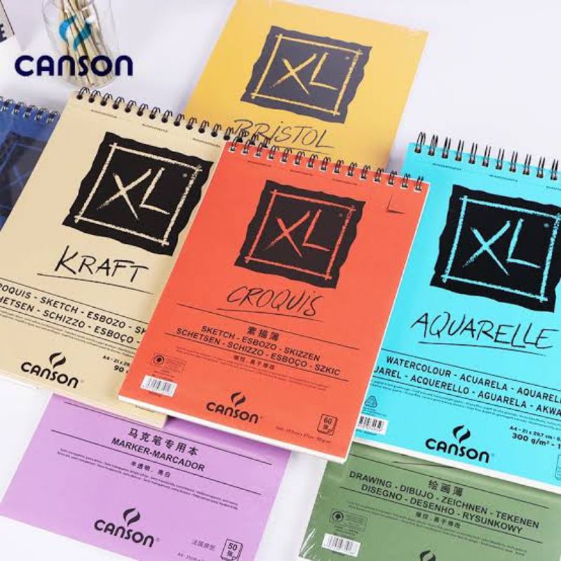 

CANSON XL SERIES AQUARELLE MIX MEDIA MARKER BRISTOL A3 A4 BUKU GAMBAR