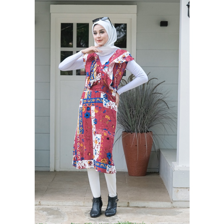 Hijab Ellysha (PAKET ISI 2) MIDI DRESS KOREA ALA HOMEDRESS DASTER VIRAL KEKINIAN DASTER RAYON BUSUI TERLARIS