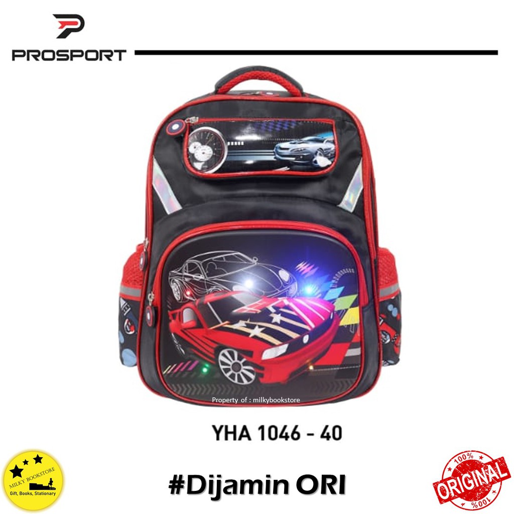 Tas Sekolah Anak Laki-laki SD Karakter Mobil Prosport Original