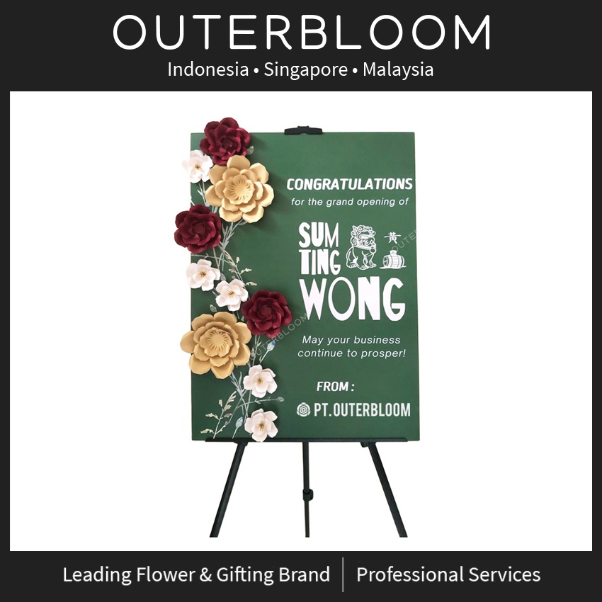 Papan Bunga Kertas - Outerbloom Tinkerbell Paper Flower Board