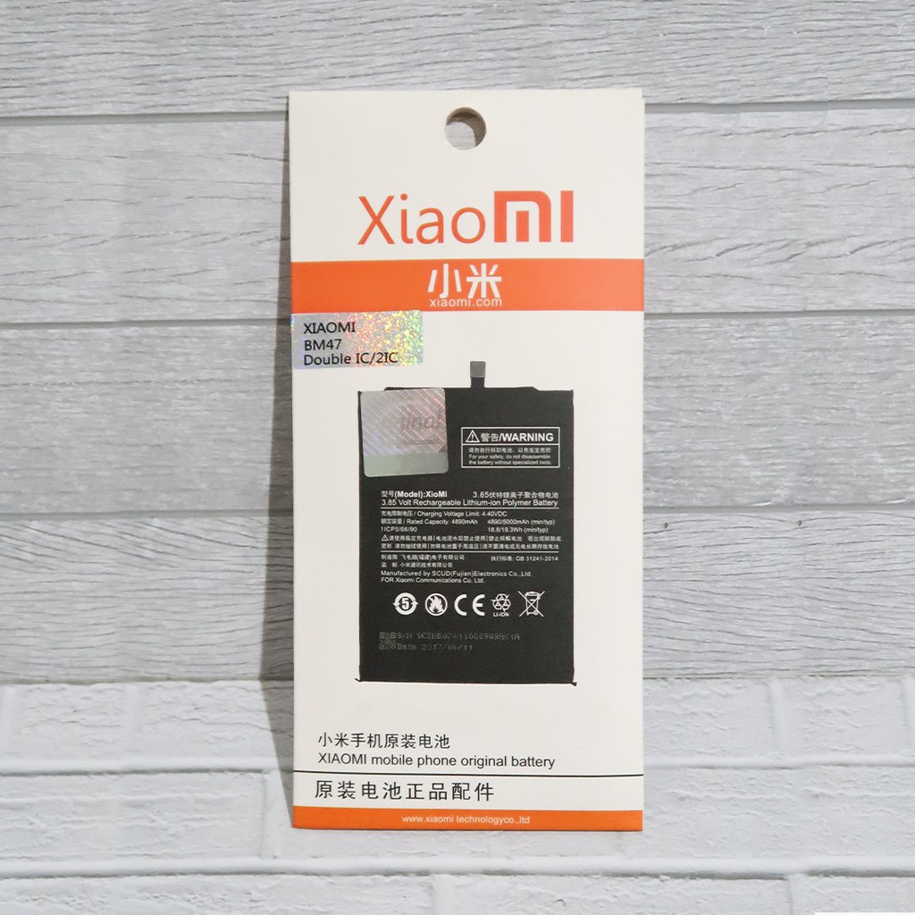 BOS - Baterai Xiaomi Redmi 3/3X/3S/3PRO/4X/BM47/BM 47 4000mAh | Battery Batre HP