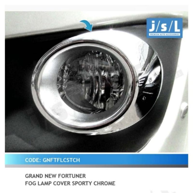 cover foglamp grand fortuner sporty chrome jsl