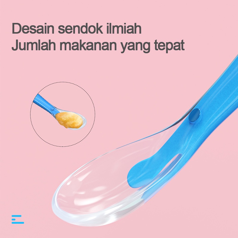 Spoon silicone baby sendok makan bayi silikon lentur/Sendok Bayi Silikon/Makan Bayi Silikon L259