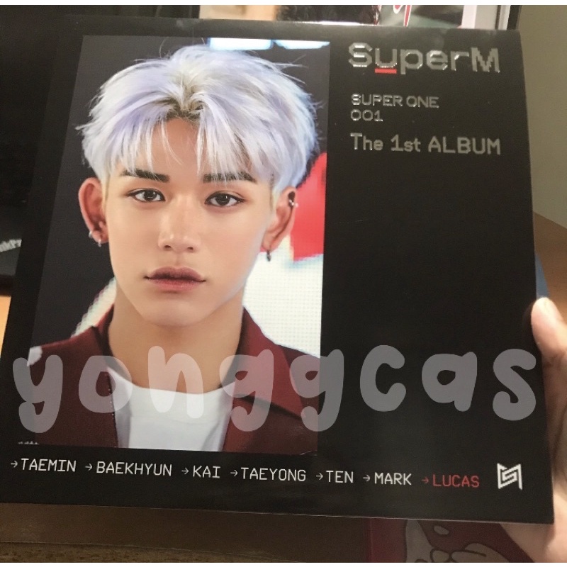 SuperM Mini LP signed poster Lucas