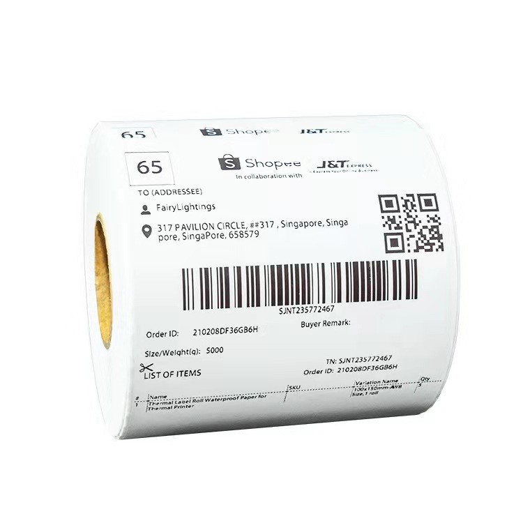 Sticker Label Direct Thermal Paper A6 10 x 15 cm Standard Resi