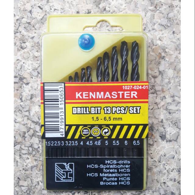 Mata bor besi kenmaster Alat teknik alat bengkel alat tukang pertukangan