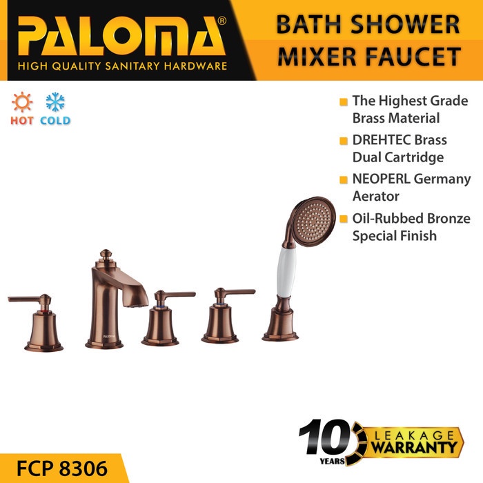 Faucet PALOMA FCP 8306 Keran Kran Air Panas Dingin Bak Bathtub Mandi