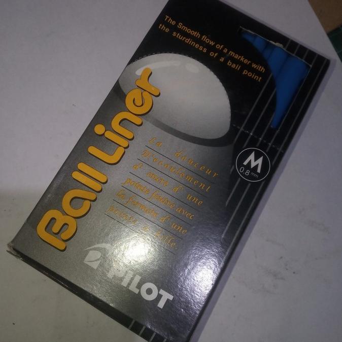 

pulpen ballliner warna biru 1 pka isi 12 pcs