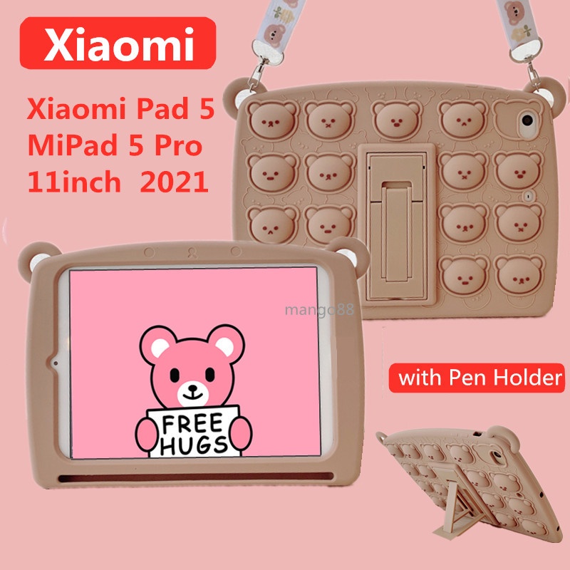 case tablet xiaomi pad 5 mipad 5 pro 5g 11inch 2021 shockproof dengan strap holder pulpen