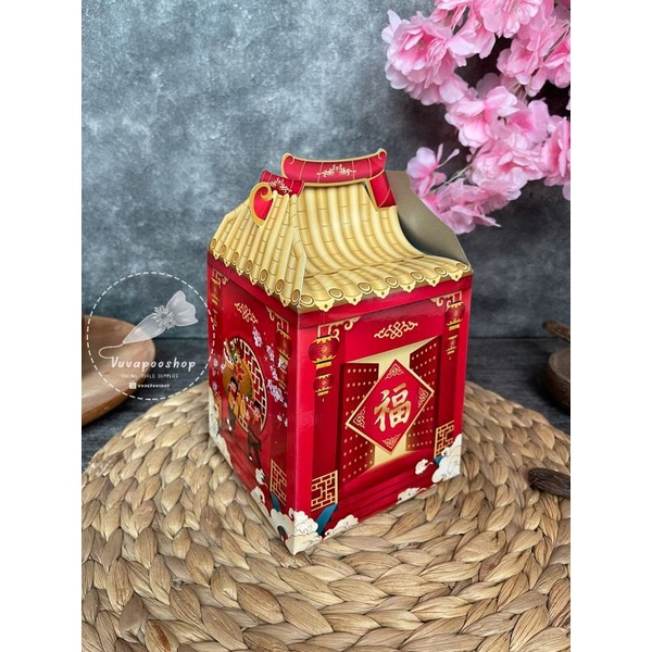 Box Imlek Kuil / Box Imlek Hampers CNY / Box Kue Kering Kering Imlek