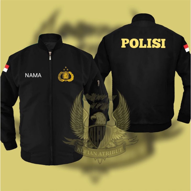 jaket polisi/jaket bomber polisi