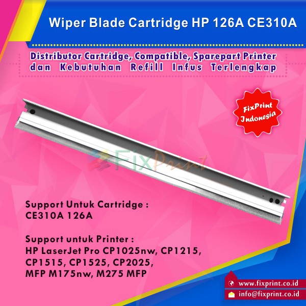 Wiper Blade HP Cp1025 CE314A (126A) Black / Color, Drum Unit Canon 329 729 LBP7510